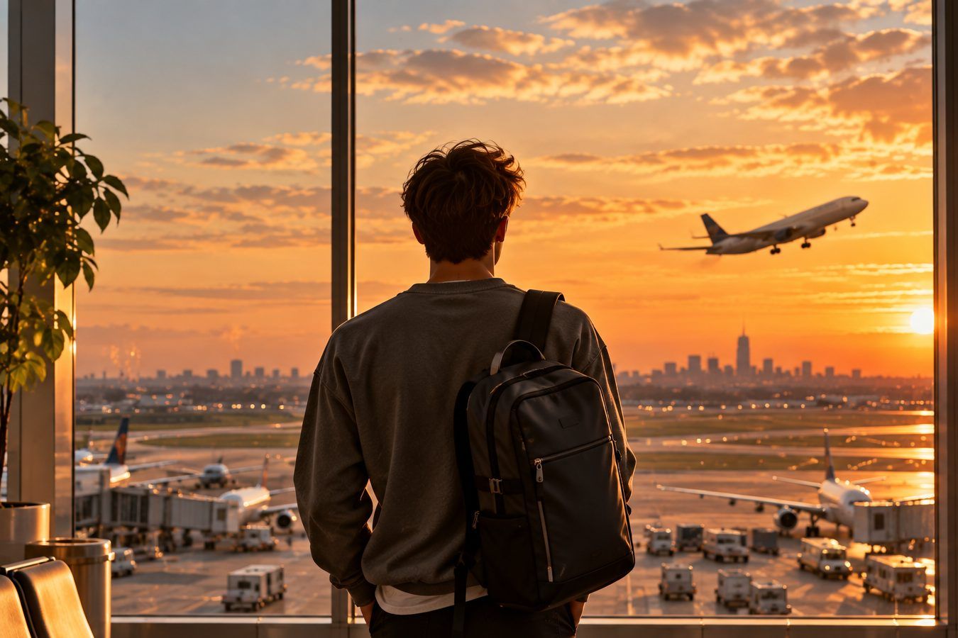Almost-adult lifestyle: a backpack, a boarding pass and somewhere to go